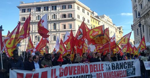 Roma, migliaia di lavoratori contro Euro, Ue e Nato. I media di regime censurano