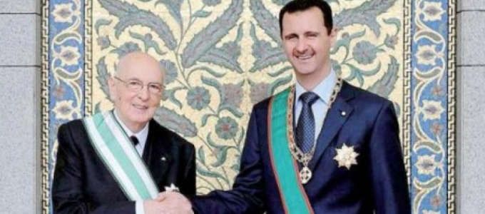 Giorgio Napolitano in Siria nel 2010: quando Assad non era un dittatore sanguinario