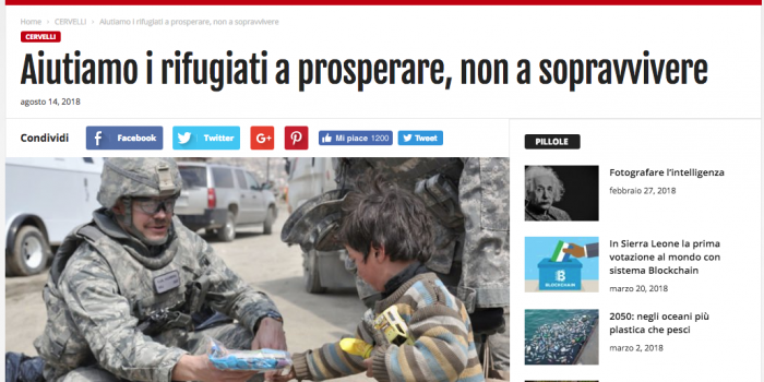 Terminata la guerra al terrorismo in Siria i rifugiati tornano a casa. Un commento ad un articolo pubblicato dal Blog di Beppe Grillo